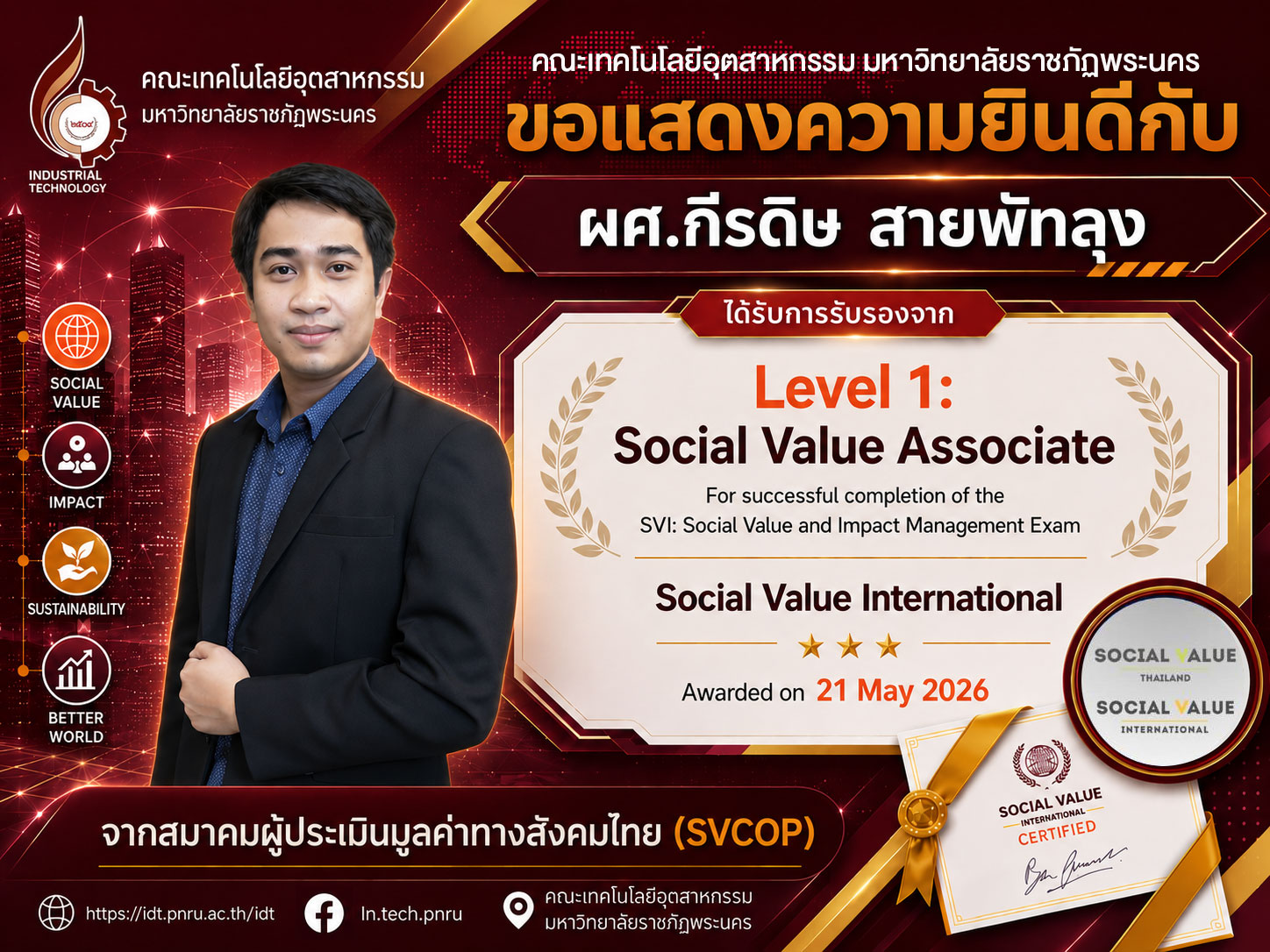 Level 1 : Certified Social Value Associate (CSA)