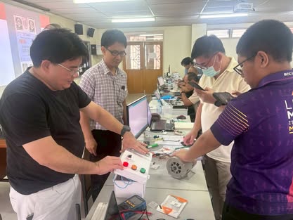 การควบคุมมอเตอร์และปั๊มน้ำอัตโนมัติด้วย IoT